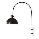 Applique murale en laiton vintage. Entièrement réglable