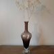 Vintage smoked blown glass vase from Empoli