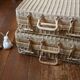 Suitcase vintage wicker