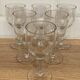 Set de 6 verres vin blanc gravés