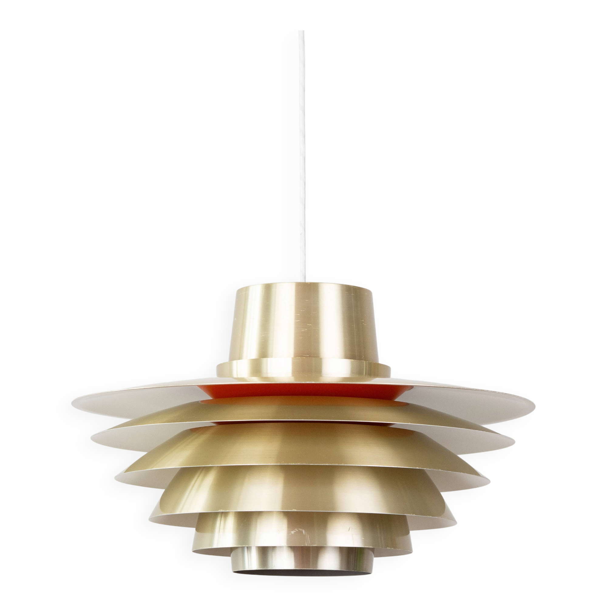 Danish vintage Verona lamp by Svend Middelboe, Lyfa, 1960s