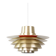 Danish vintage Verona lamp by Svend Middelboe, Lyfa, 1960s