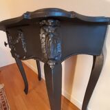Console baroque noir acier