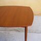 Scandinavian dining table extendable teak by Henry Walter Klein