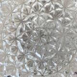 Vintage round molded glass ceiling light