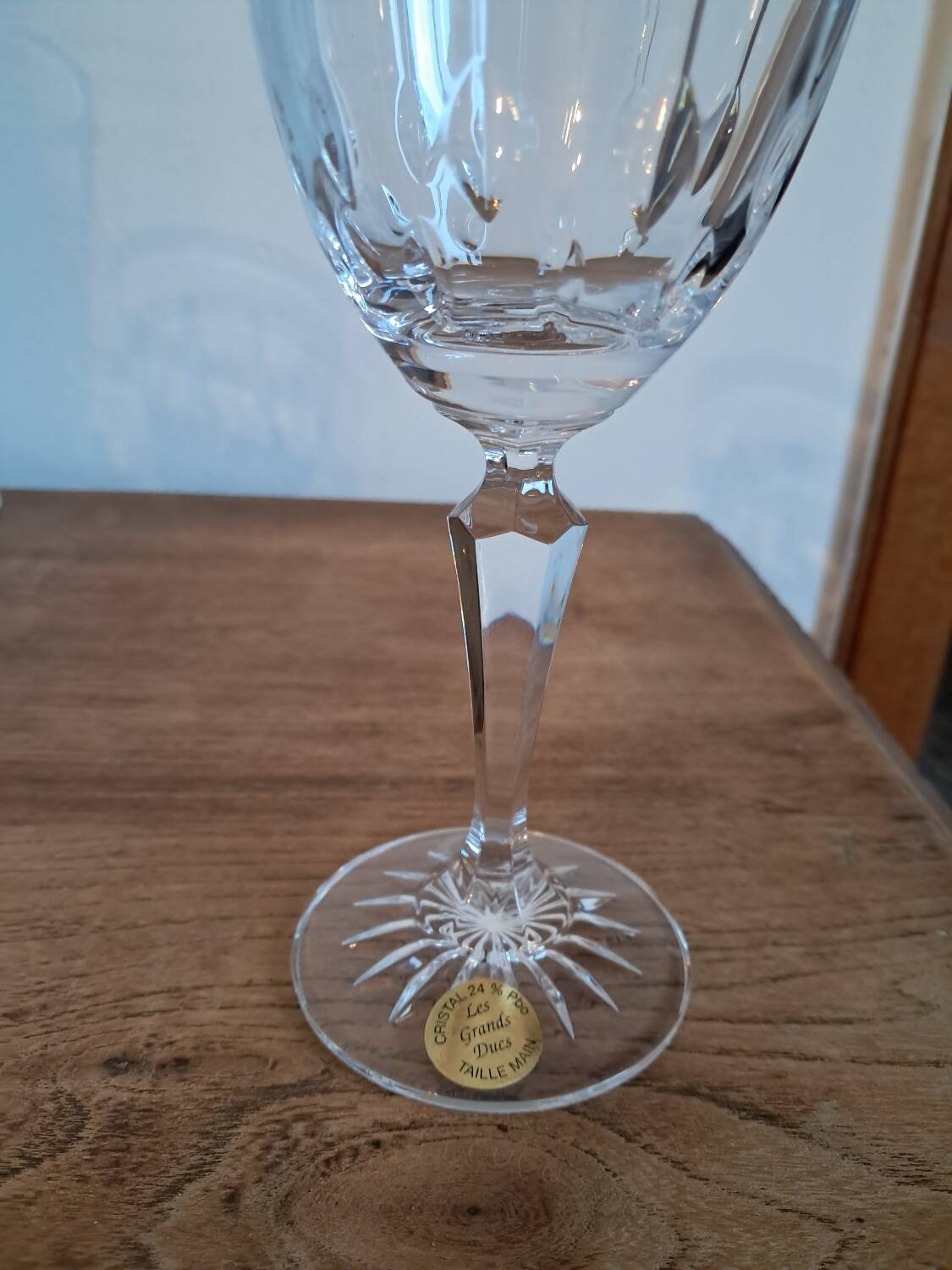 6 verres à vin en cristal de Lorraine neufs