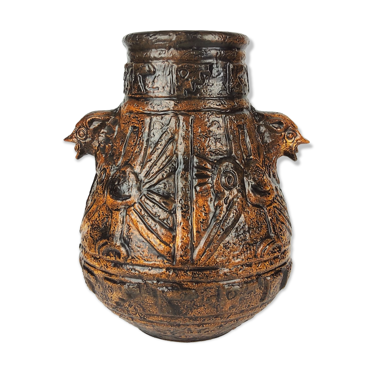 Vase - Aztec décor - Jasba 1960 - Keramik