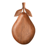 Wooden catchall in the shape of a pear, 1970s.