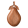 Wooden catchall in the shape of a pear, 1970s.