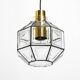 Beautiful rare original 60s  Limburg octagonal glass pendant lamp