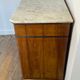 Commode ancienne en noyer, dessus de marbre, XIXe siècle