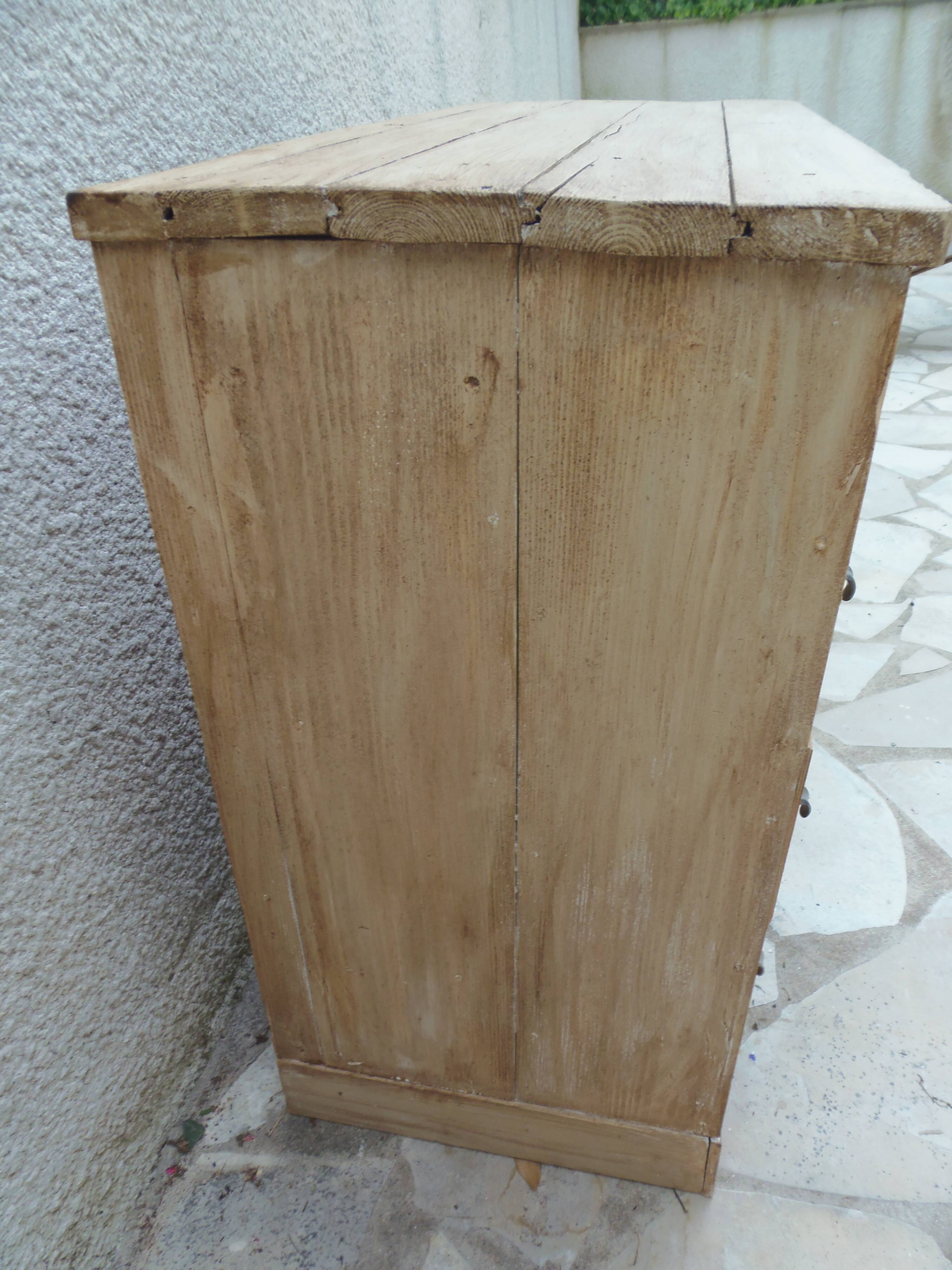 Vintage craft furniture in raw wood.