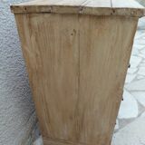 Vintage craft furniture in raw wood.