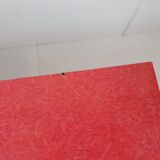 Coffee table in formica with compass feet, vintage from the 1950s