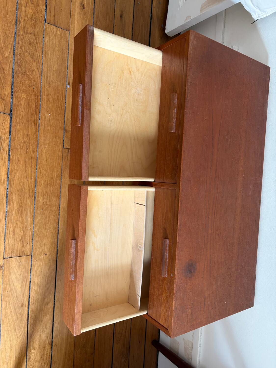 Small Scandinavian wooden chest of drawers