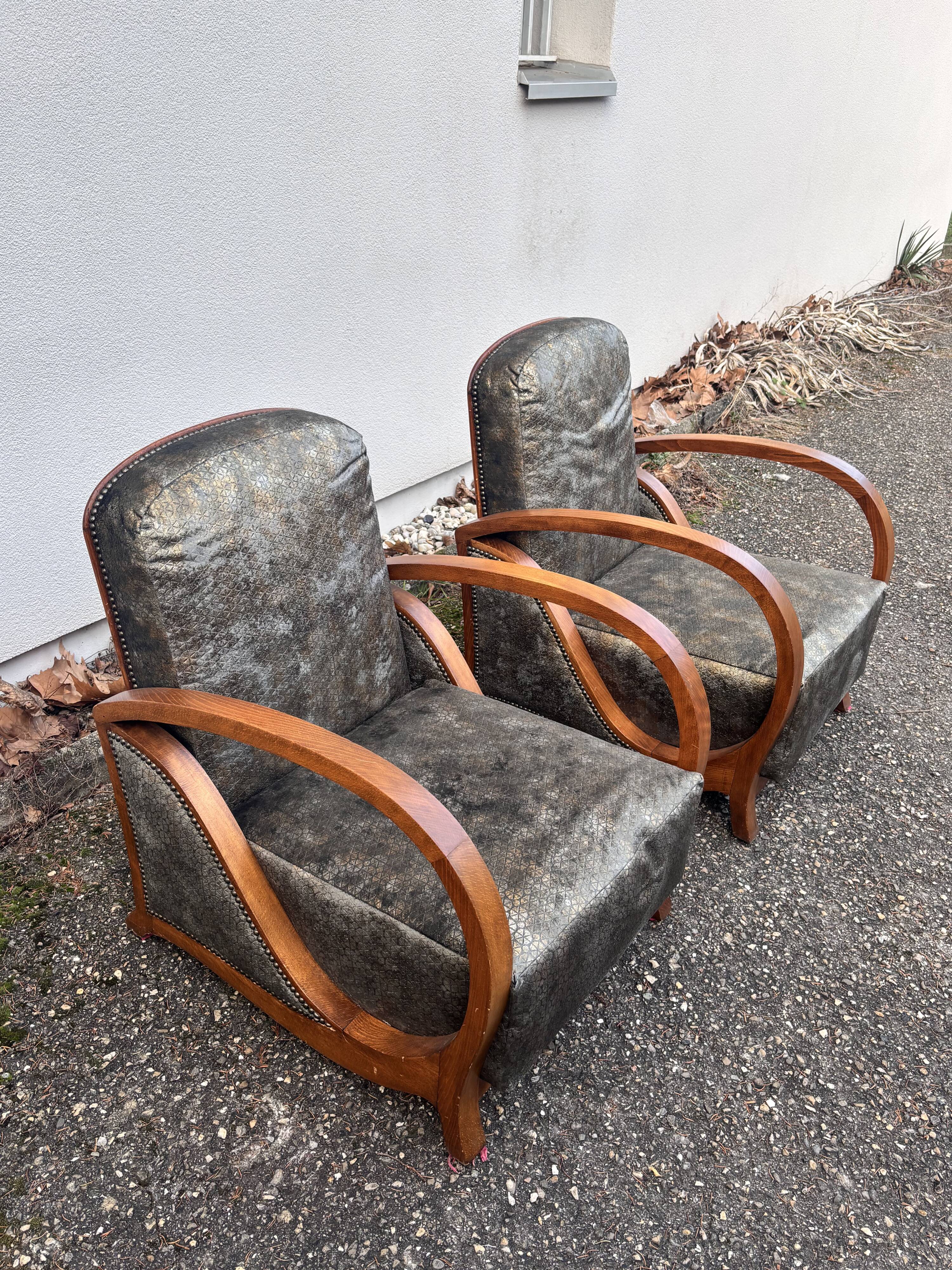 paire de fauteuil art déco