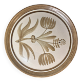2 Assiettes en Grès Marron Longchamps