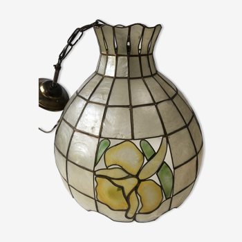 Mother-of-pearl hanging lamp