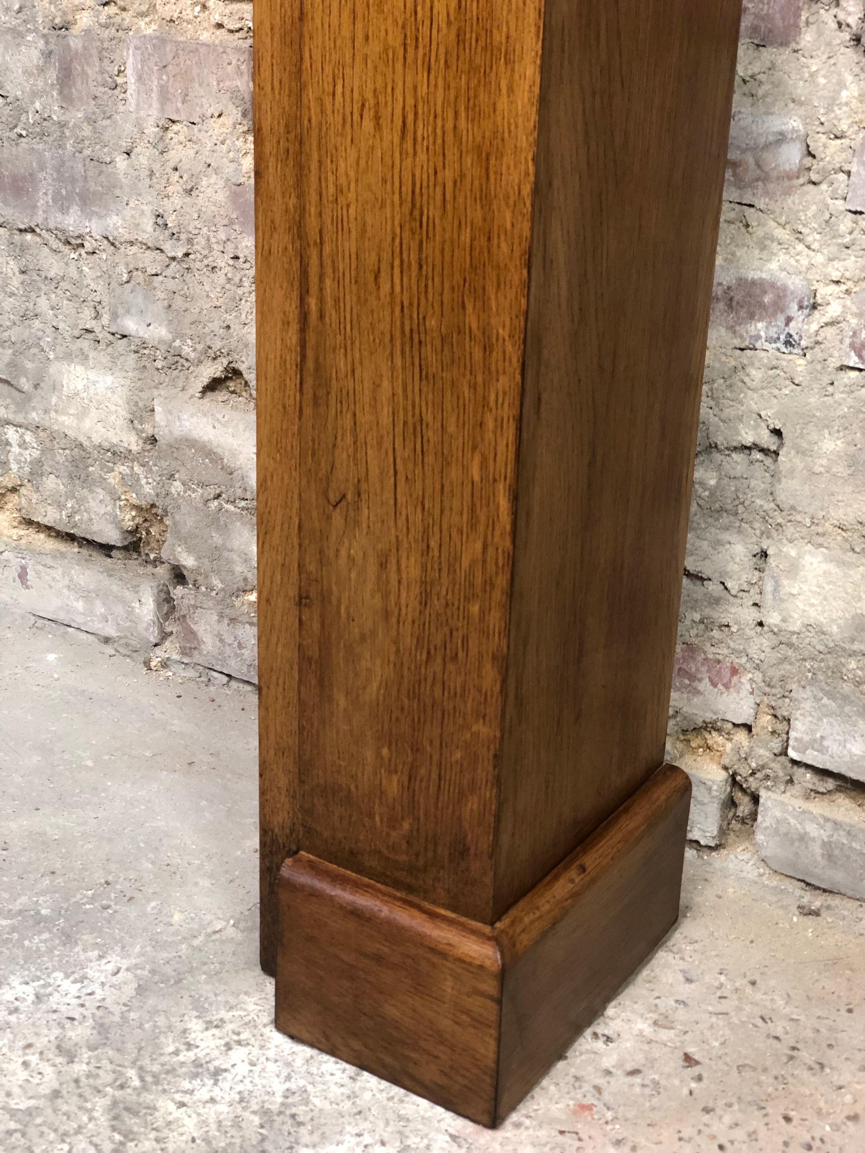 Fireplace surround in light oak 1980s