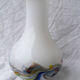 Multicoloured glass vase