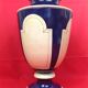 Jean Roger decoration paris beautiful lamp table mid 20th blue baluster night