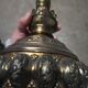 Antique brass lamp foot