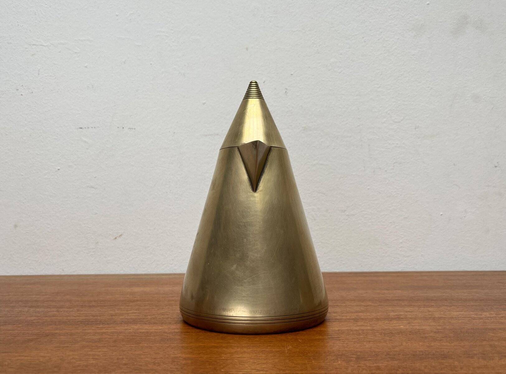 Metal Art Deco teapot, sugar bowl, milk jug, 1960s, set of 3