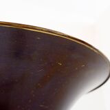 Art Deco metal and brass floor lamp