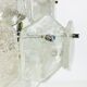 Kalmar Franken ice glass chandelier, 1960s