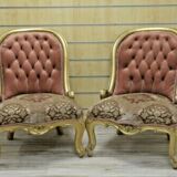 2 fauteuils style Louis XV
