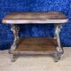 20th century folk art work: Rare serving cart