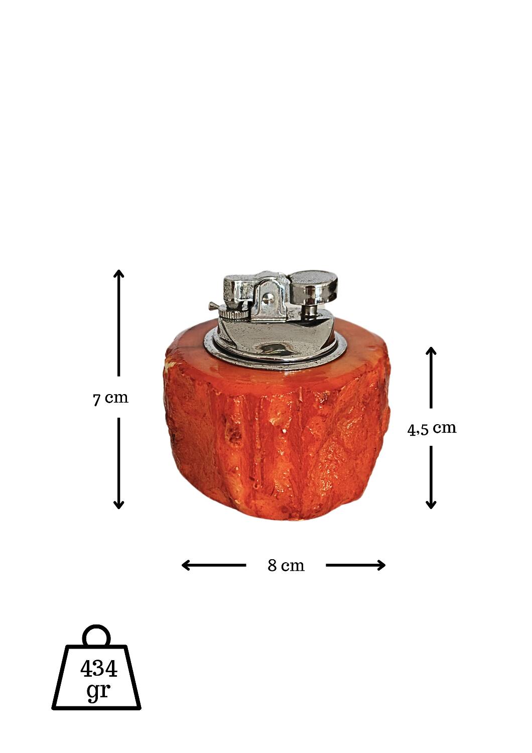 Briquet de table rouge Romano Bianchi