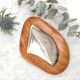 Teak and mother-of-pearl trinket bowl