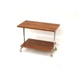 Vintage serving trolley / side table / TV cabinet made of teak from the 196