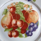 6 Fruit decorated plates Pillivyt France