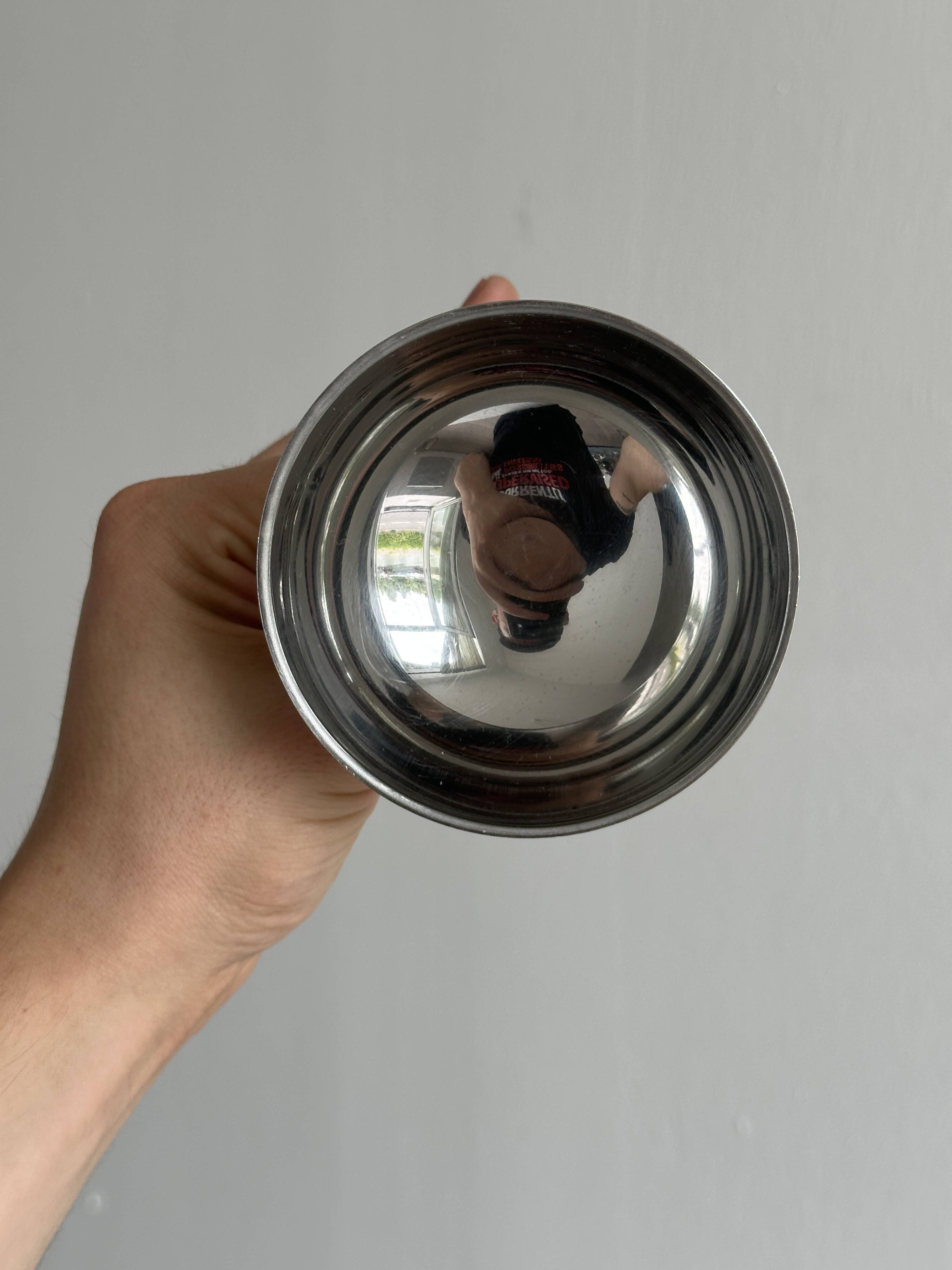 8 stainless steel metal footed bowls