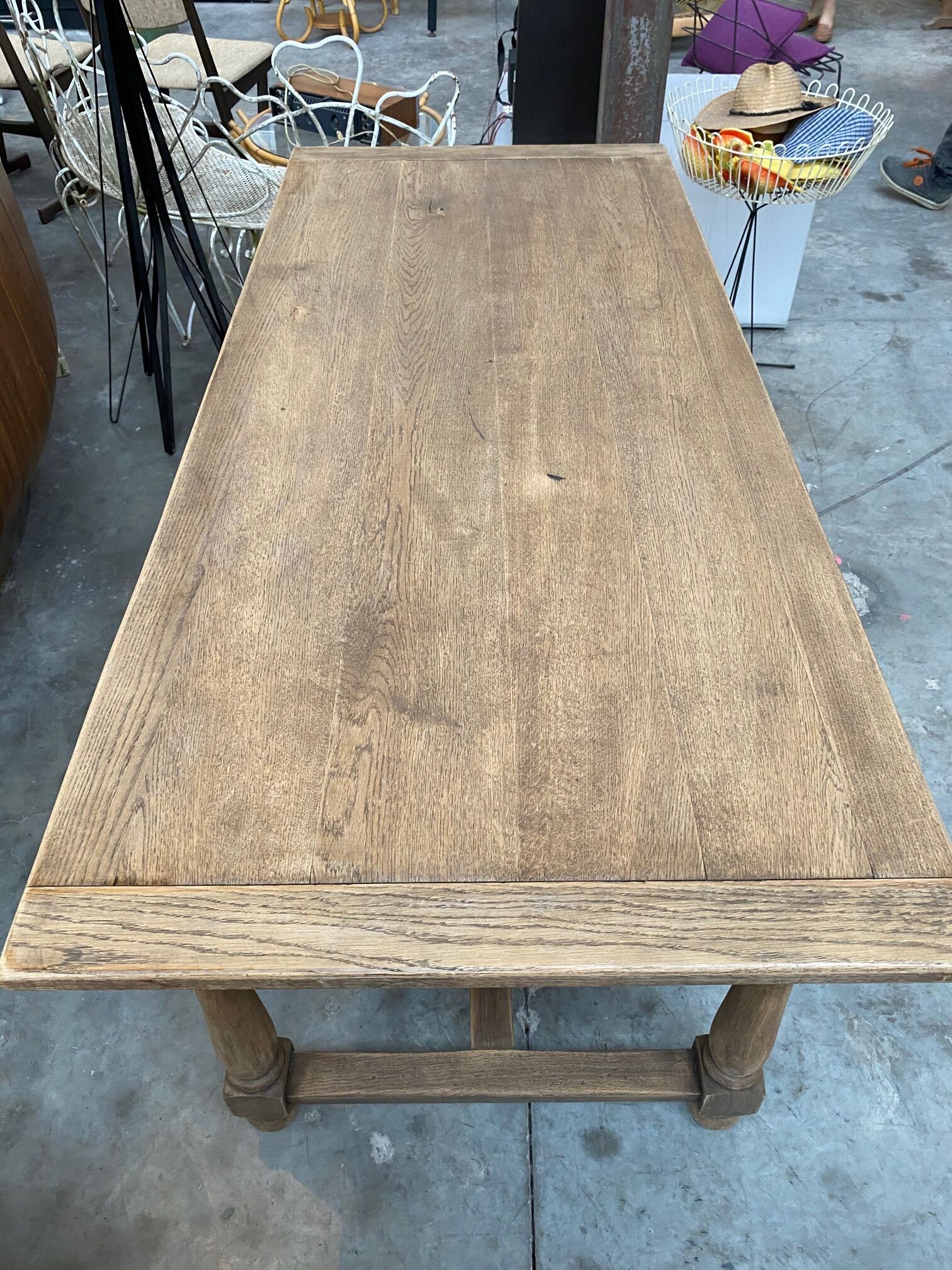 Oak farm table