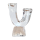 Two-branched crystal bougeoir by Daum France