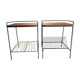 Bedside tables in scoubidou from the 50s, 60s