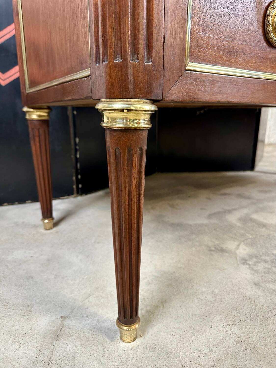 Louis XVI style mahogany chest of drawers