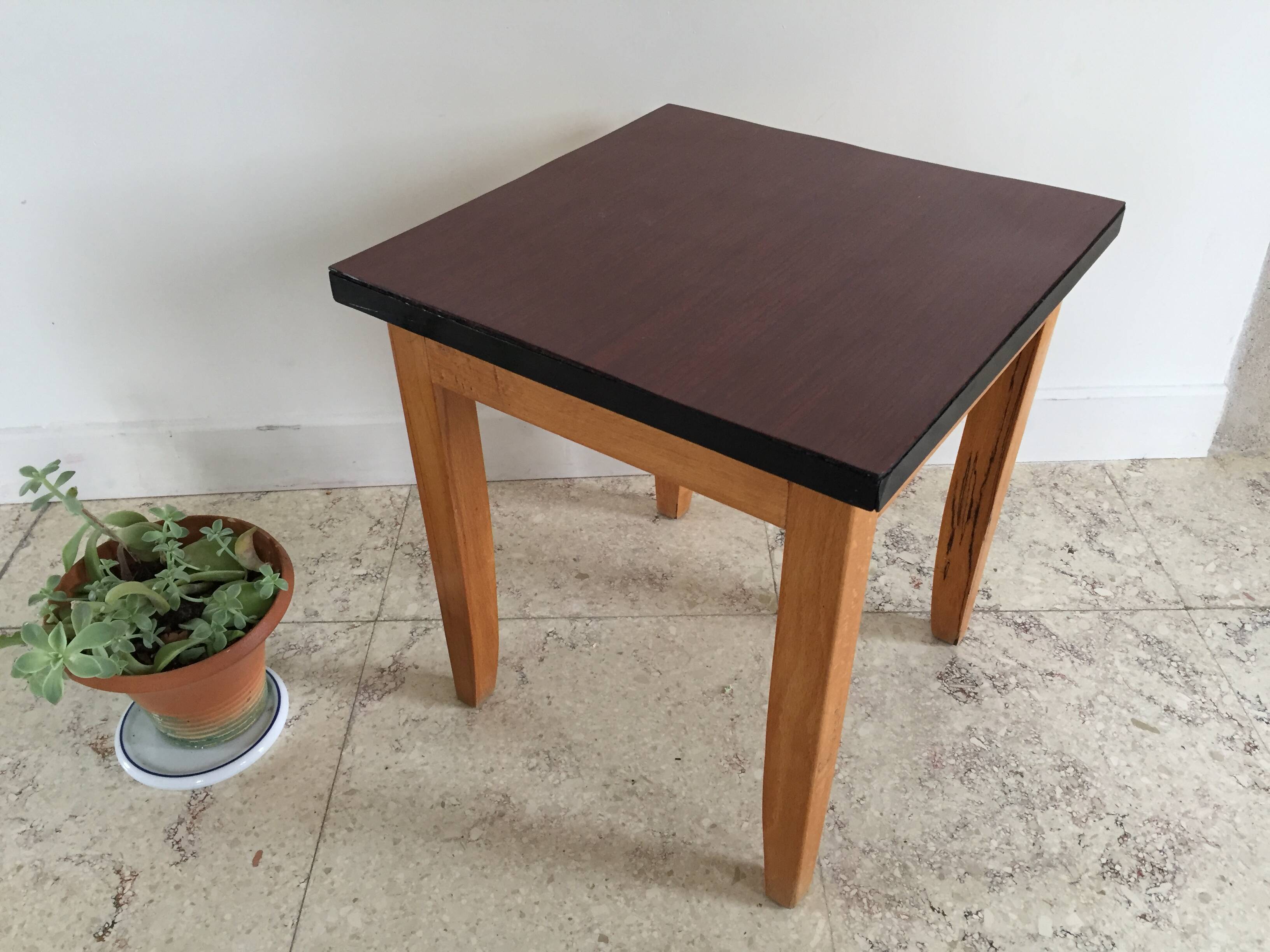 Vintage Formica and Wood Coffee Table
