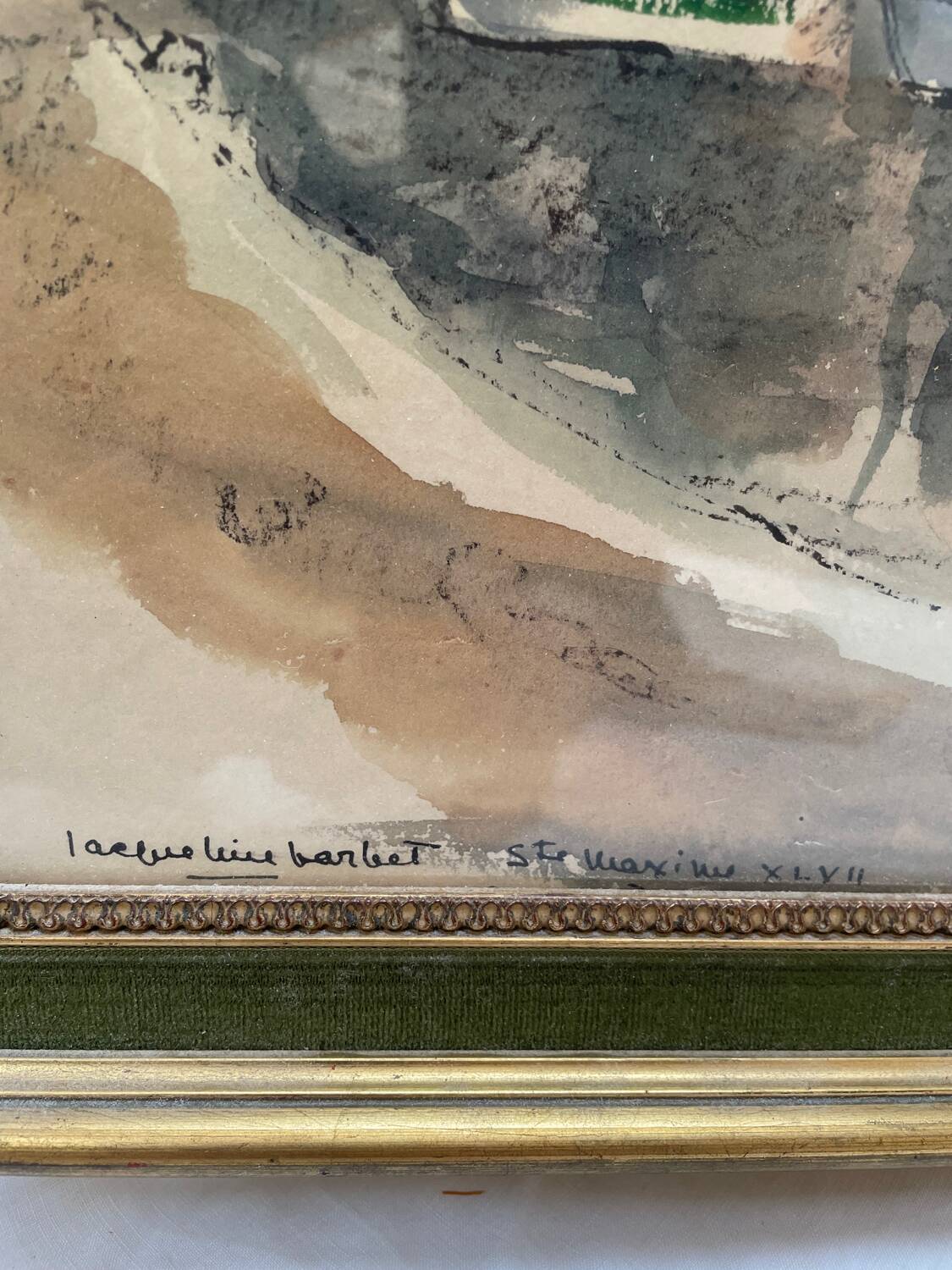watercolour from the 1930s by Jacqueline Barbet