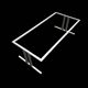 1970 brushed steel coffee table