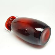 Mid-century modern vase, glass, Poland, 1970s