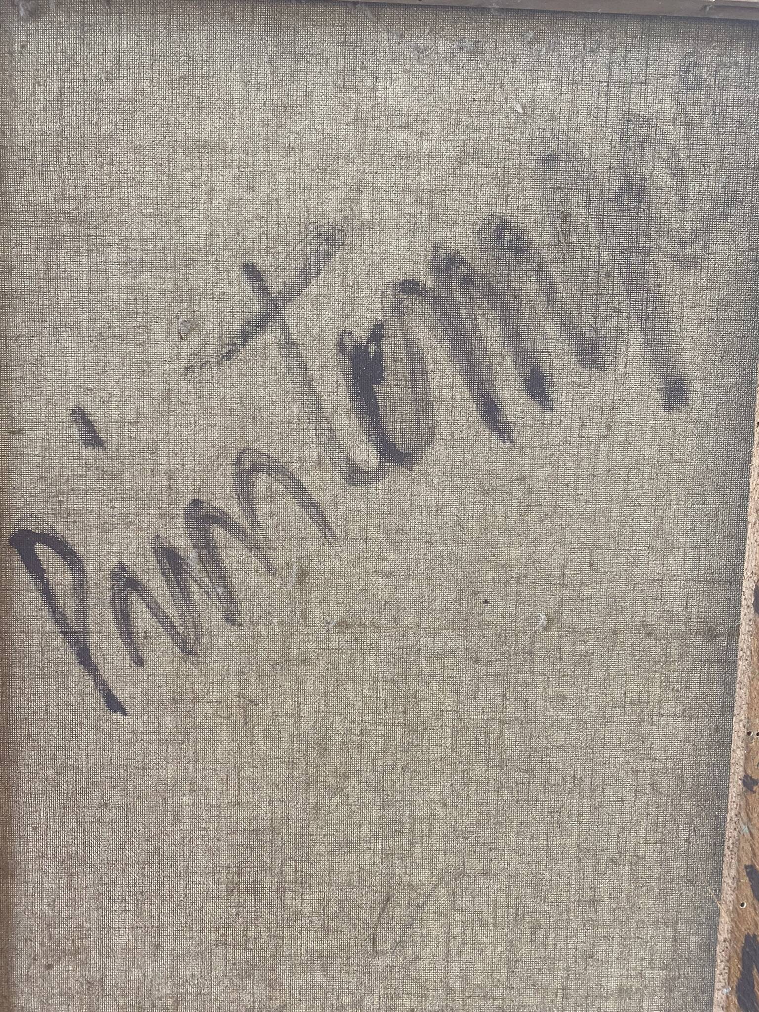 Countryside house landscape signed 1963