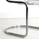 Set of 4 chrome steel chairs, Gastone Rinaldi, style  Italy, 1970
