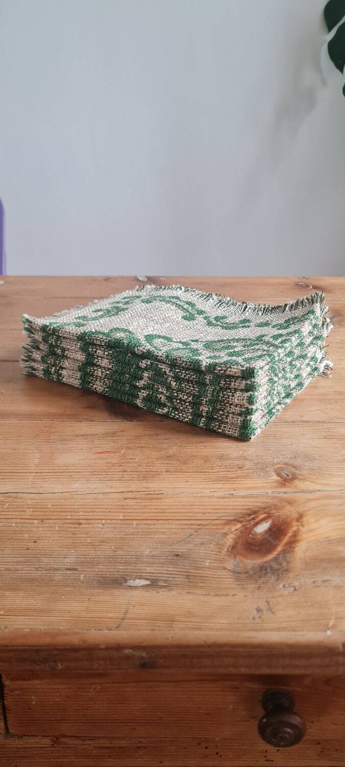 Vintage linen placemat