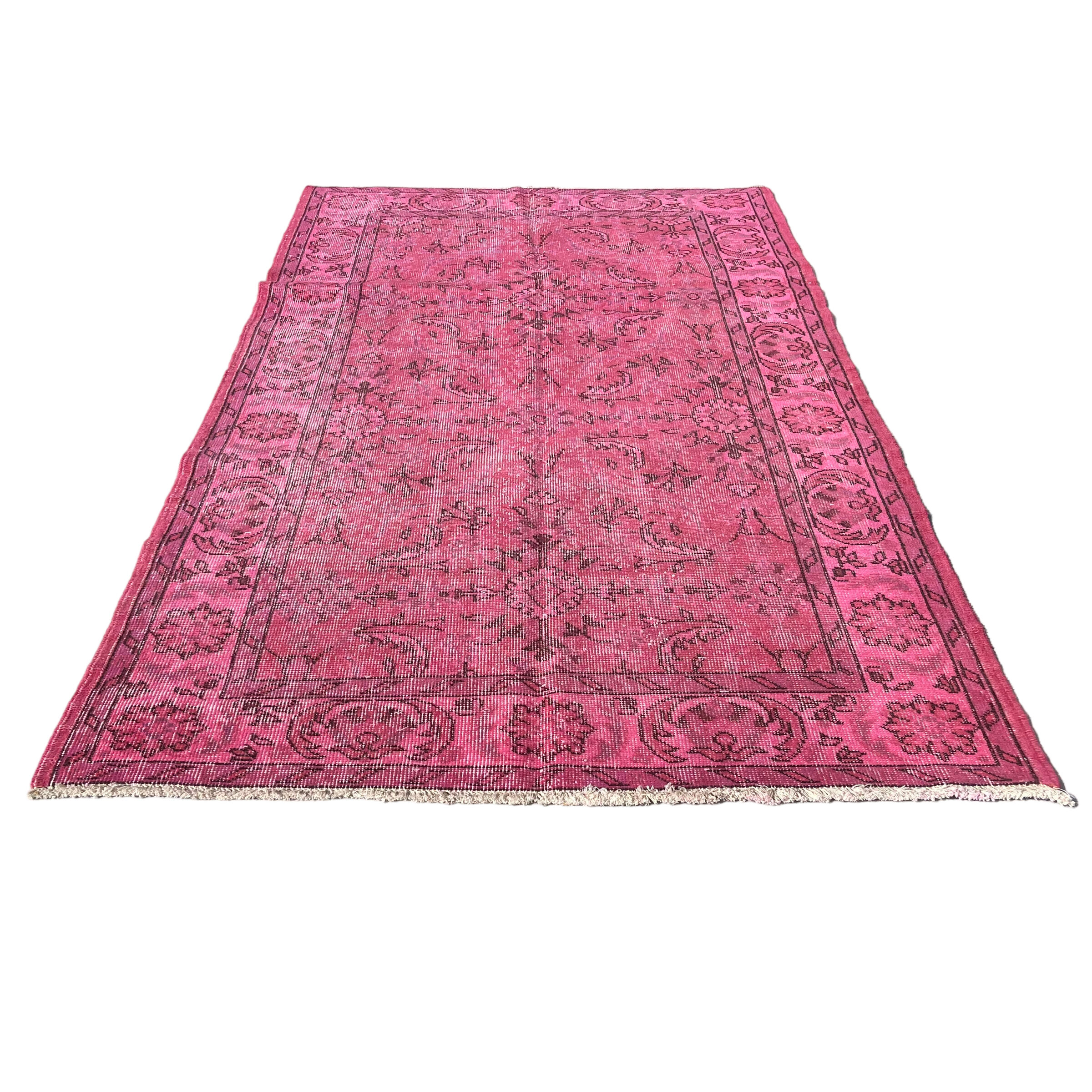 Vintage distressed turkish rug
