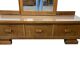 Meuble bas, d'entrée vintage en bois avec miroir