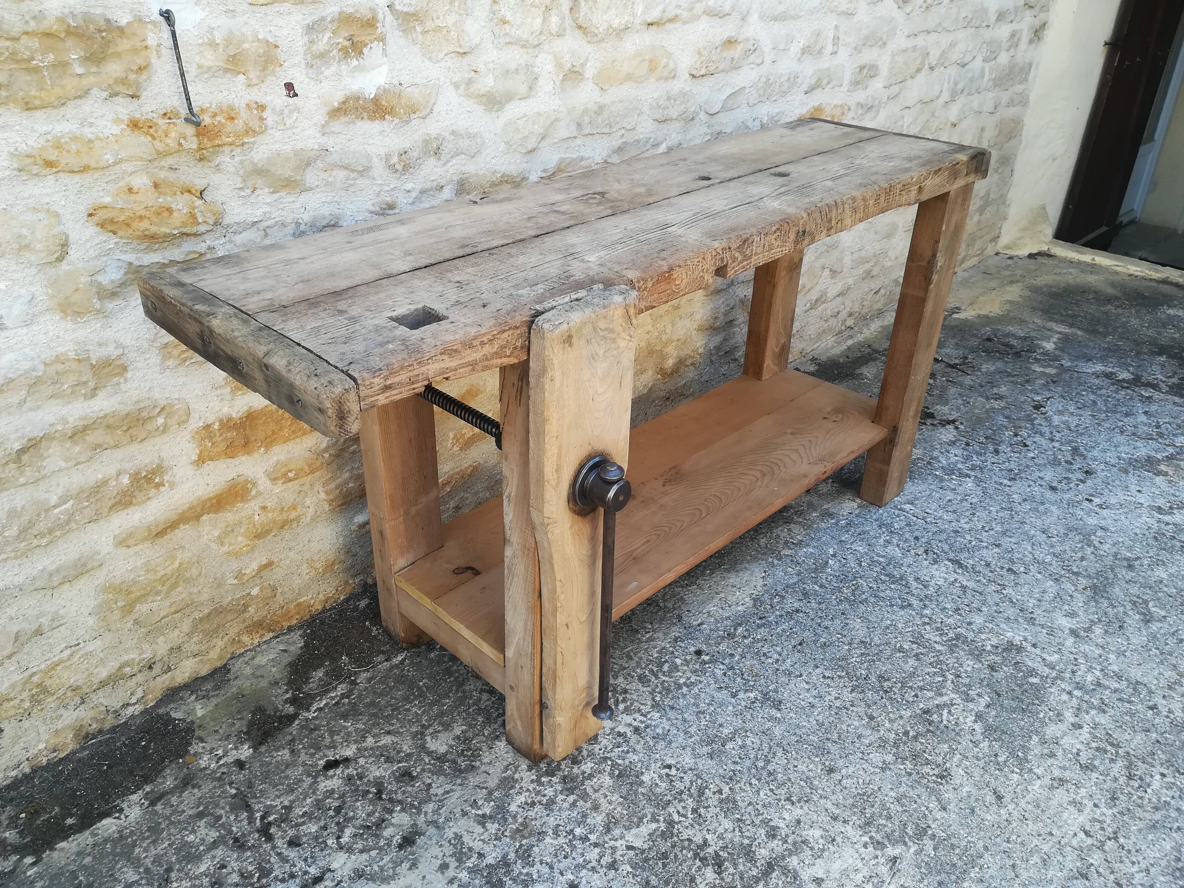 Oak workbench